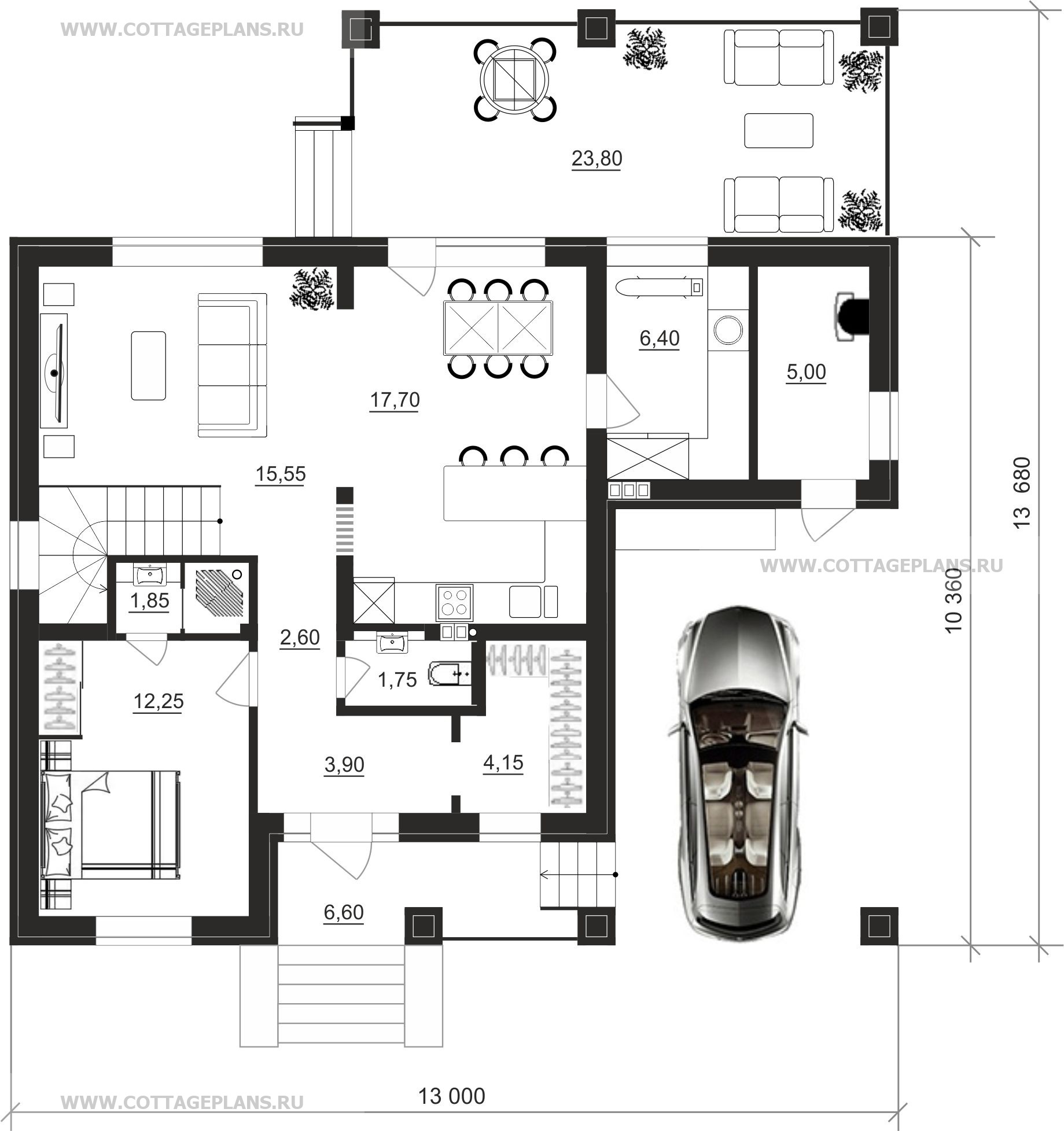 Поэтажные планы проект дома 108-00 общ. площадь 114,70м2