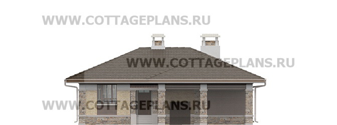 Фасады проект дома 702-59 общ. площадь 126,50 м2