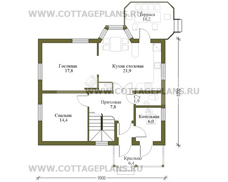 Поэтажные планы проект дома 10-12 общ. площадь 134,0м2