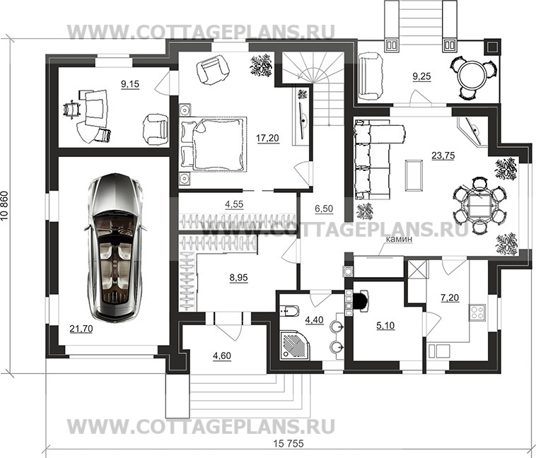 Поэтажные планы проект дома 29-97 общ. площадь 196,30 м2