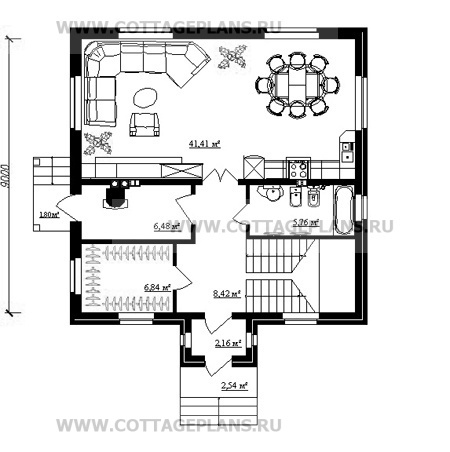 Поэтажные планы проект дома 14-51 общ. площадь 214,82 м2