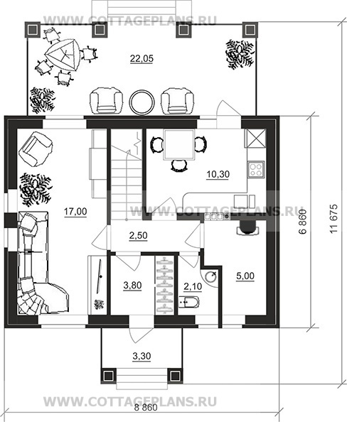 Поэтажные планы проект дома 92-51 общ. площадь 82,35 м2