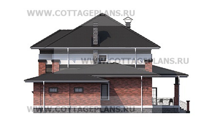 Фасады проект дома 75-38 общ. площадь 277,35 м2