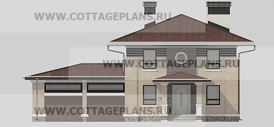Фасады проект дома 206-55 общ. площадь 232,55м2