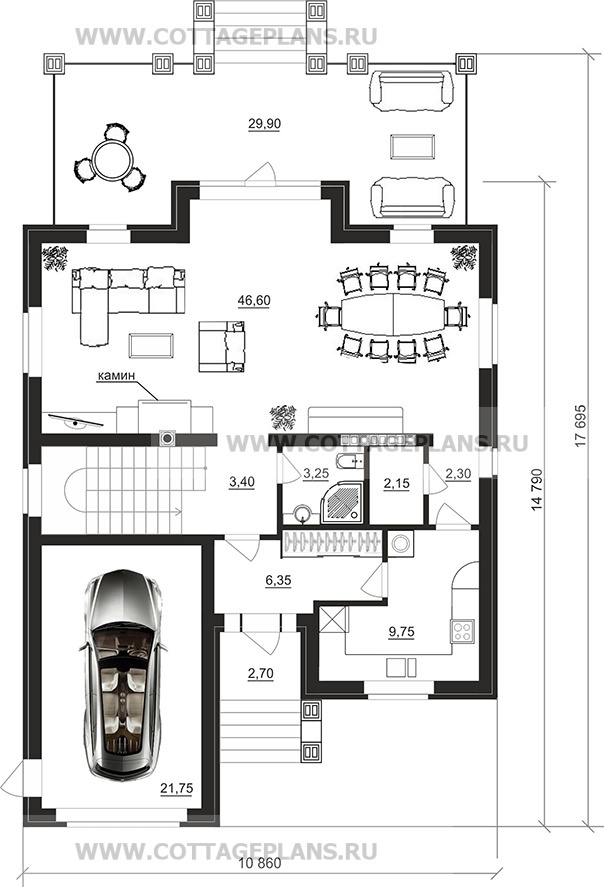 Поэтажные планы проект дома 78-89 общ. площадь 260,40 м2