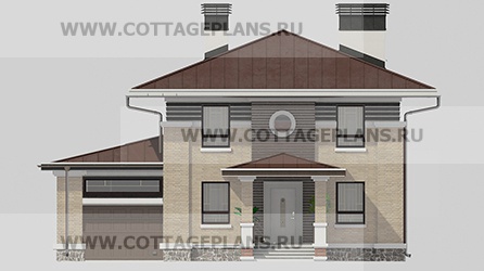 Фасады проект дома 206-37 общ. площадь 157,00 м2