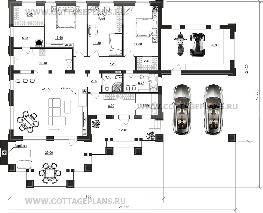 Поэтажные планы проект дома 90-60 общ. площадь 170,25м2