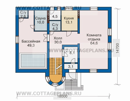 Поэтажные планы проект дома 32-74 общ. площадь 389,0м2