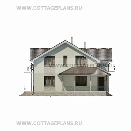 Фасады проект дома 22-72 общ. площадь 362,90 м2