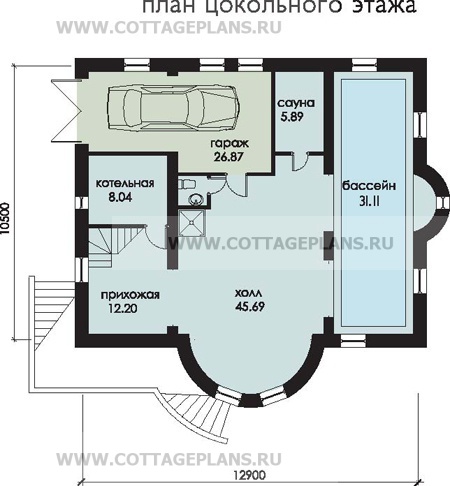 Поэтажные планы проект дома 35-47 общ. площадь 387,2м2