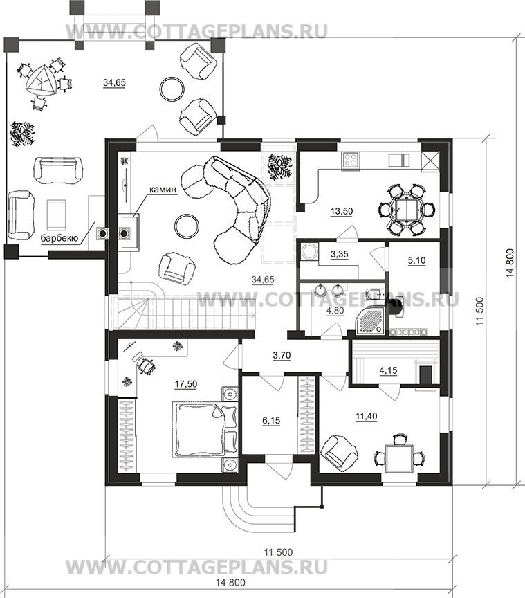 Поэтажные планы проект дома 75-70 общ. площадь 175,10 м2