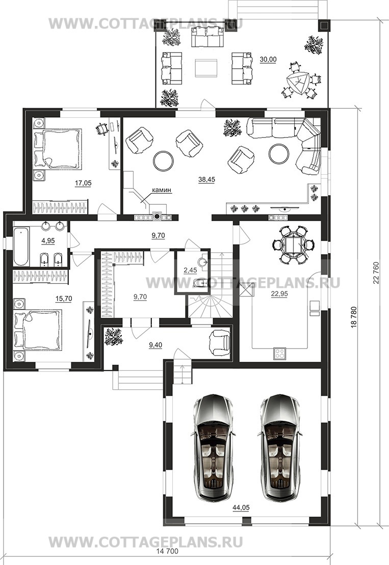 Поэтажные планы проект дома 84-35 общ. площадь 324,10 м2