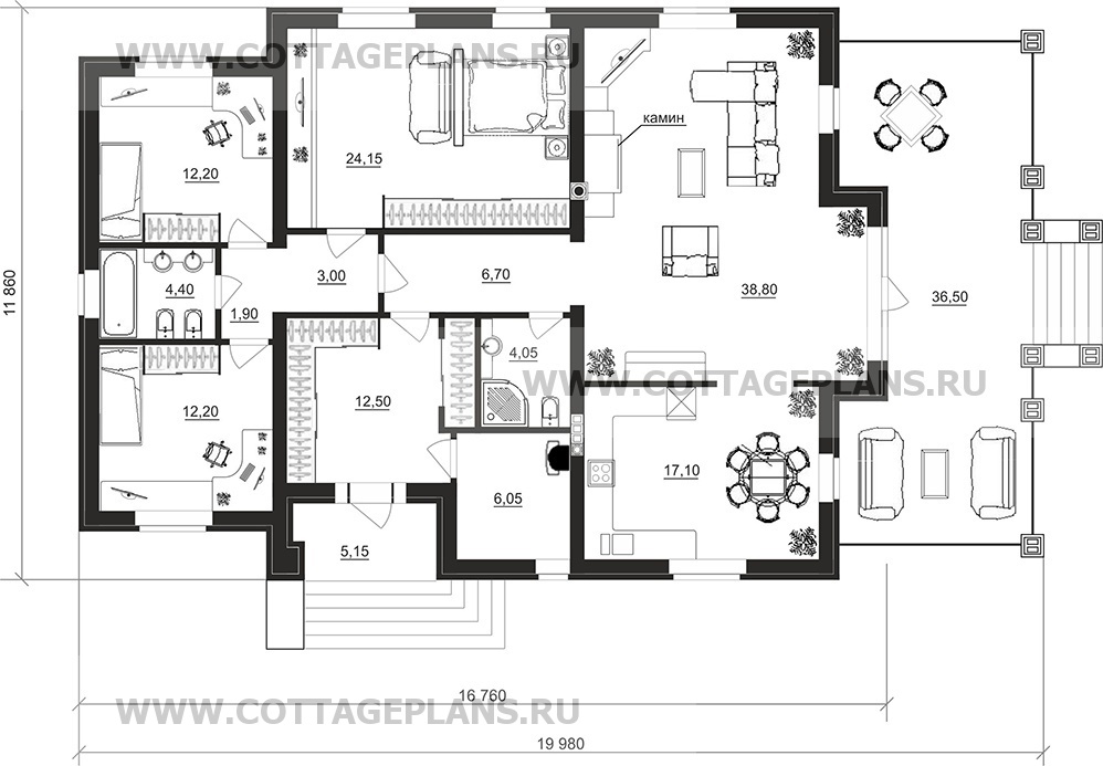 Поэтажные планы проект дома 27-31 общ. площадь 143,05 м2