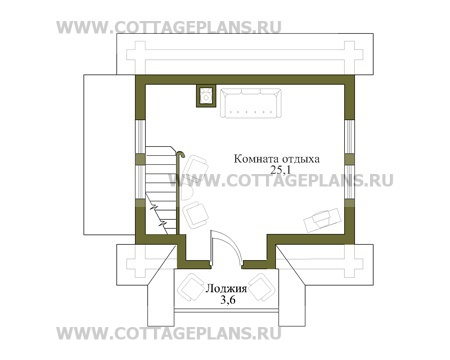 Поэтажные планы проект дома 10-68 общ. площадь 62м2