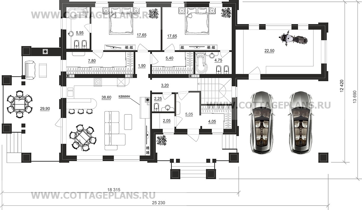 Поэтажные планы проект дома 28-68 общ. площадь 256,15 м2
