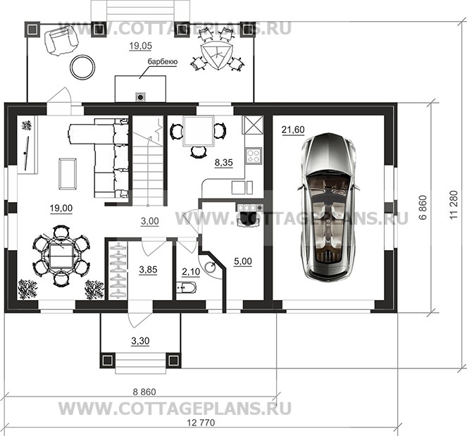 Поэтажные планы проект дома 95-85 общ. площадь 104,00 м2
