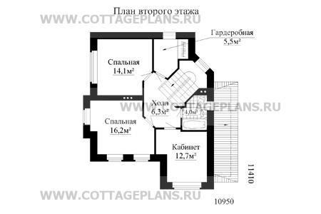 Поэтажные планы проект дома 31-64 общ. площадь 129,6м2