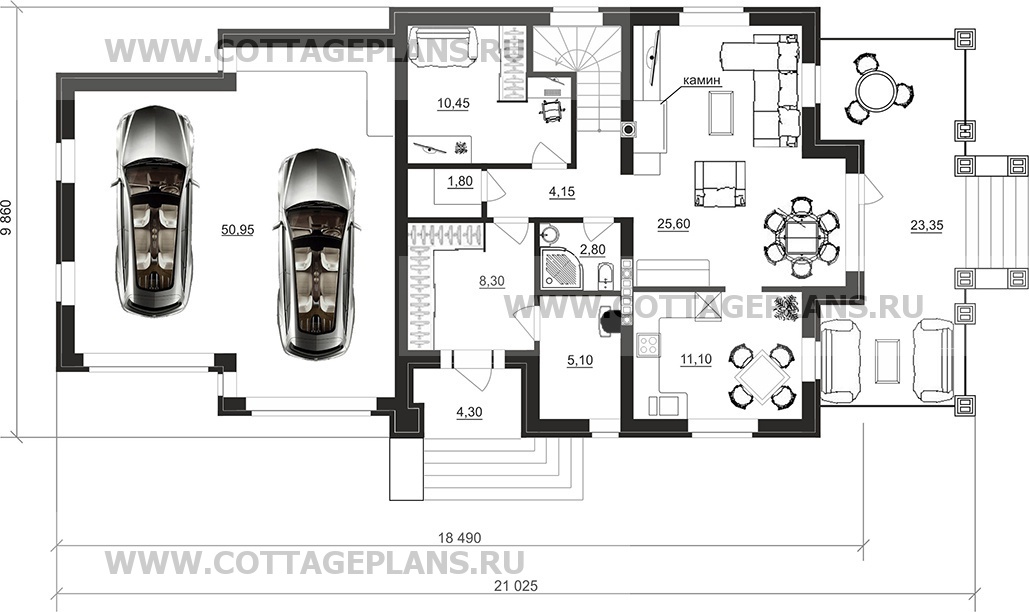 Поэтажные планы проект дома 78-21 общ. площадь 252,40 м2