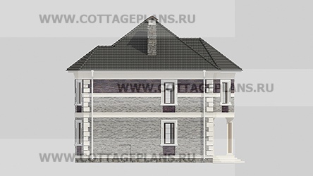 Фасады проект дома 76-50 общ. площадь 313,10 м2