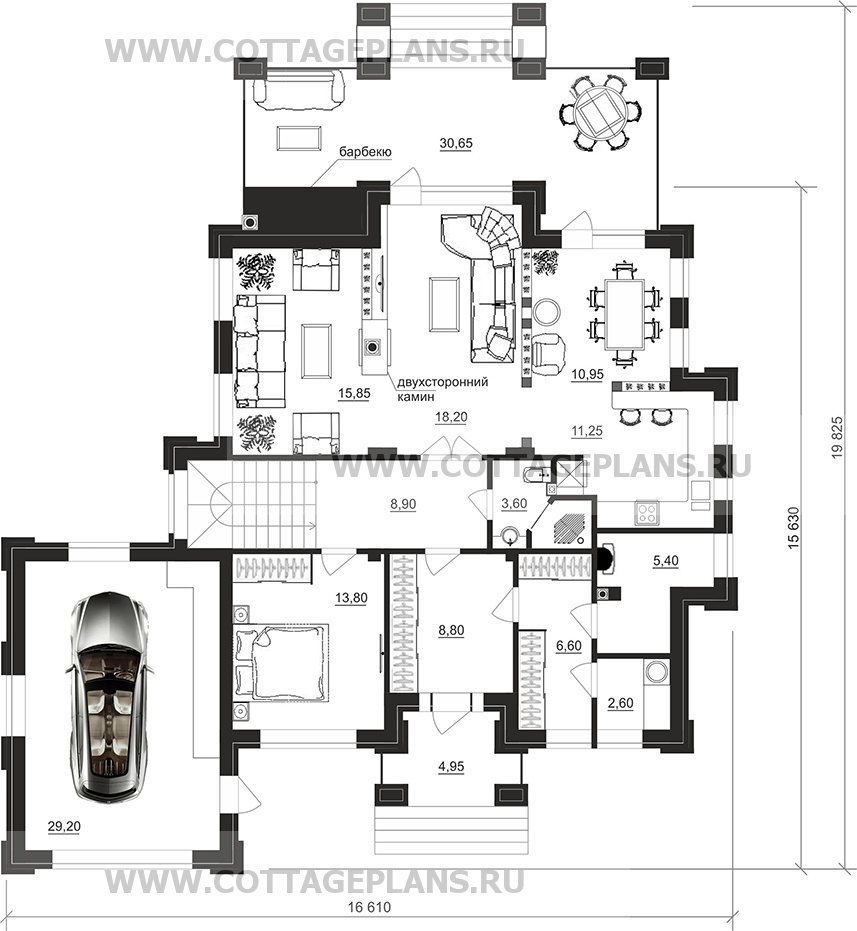 Поэтажные планы проект дома 100-91 общ. площадь 243,65 м2
