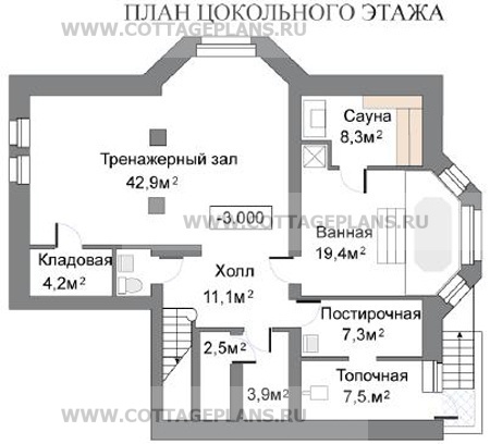 Поэтажные планы проект дома 31-54 общ. площадь 377,7м2