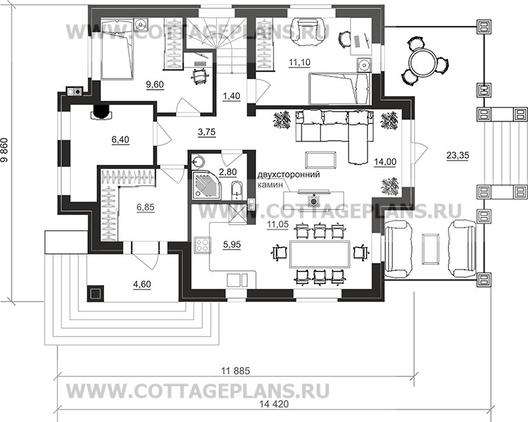 Поэтажные планы проект дома 200-50 общ. площадь 133,60 м2