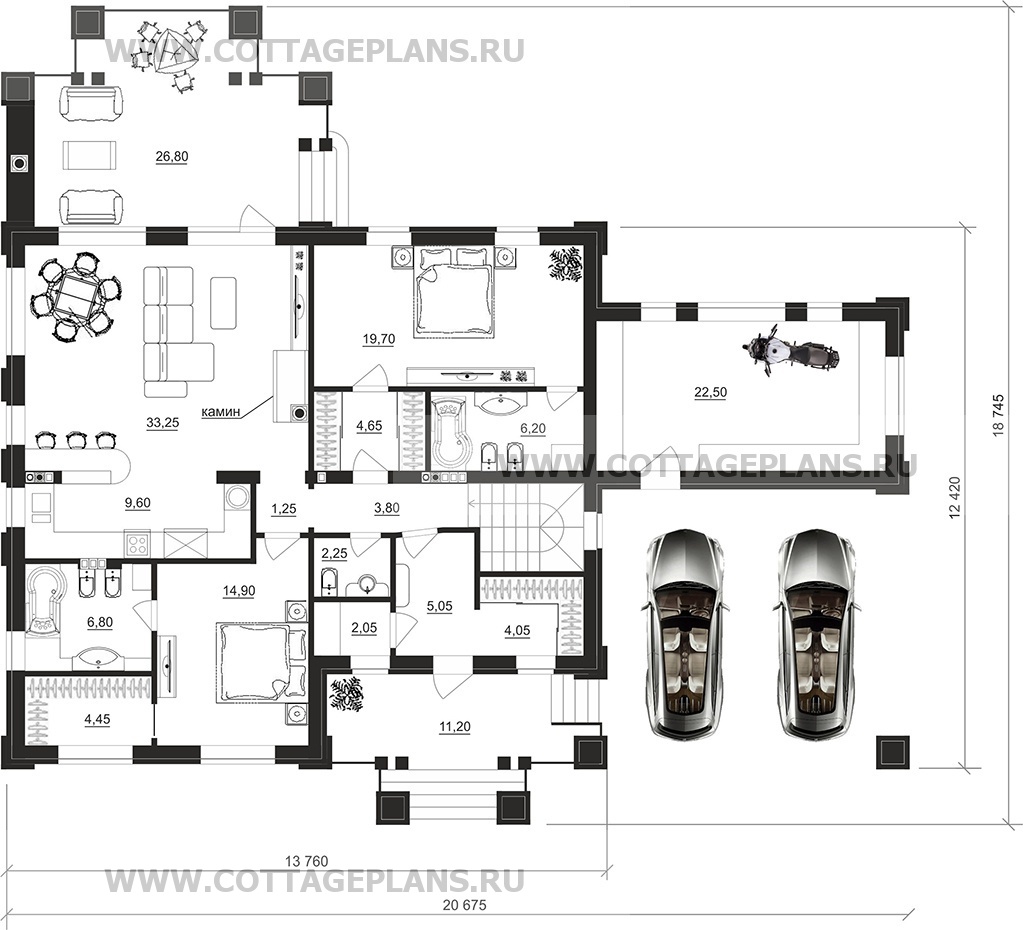 Поэтажные планы проект дома 08-62 общ. площадь 247,10 м2