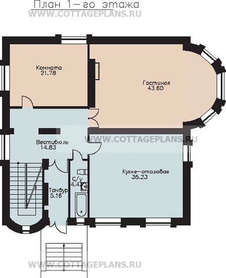 Поэтажные планы проект дома 35-58 общ. площадь 288,64 м2