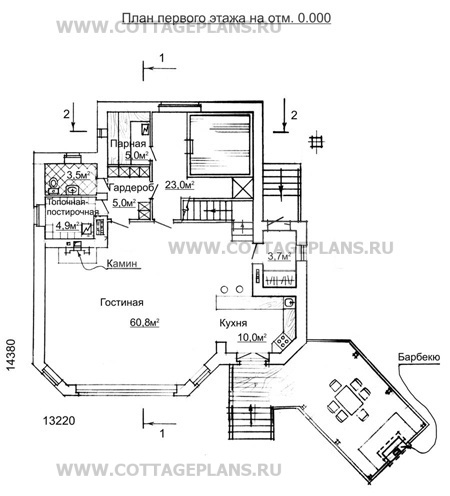 Поэтажные планы проект дома 34-36 общ. площадь 219,7м2