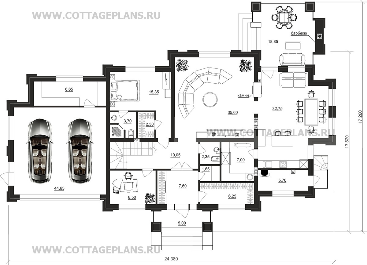 Поэтажные планы проект дома 104-02 общ. площадь 317,70 м2