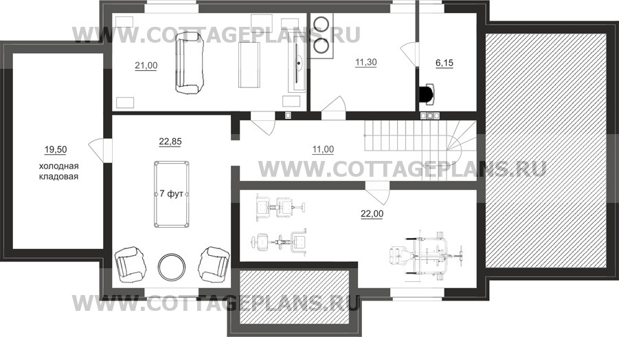 Поэтажные планы проект дома 93-17 общ. площадь 340,15 м2