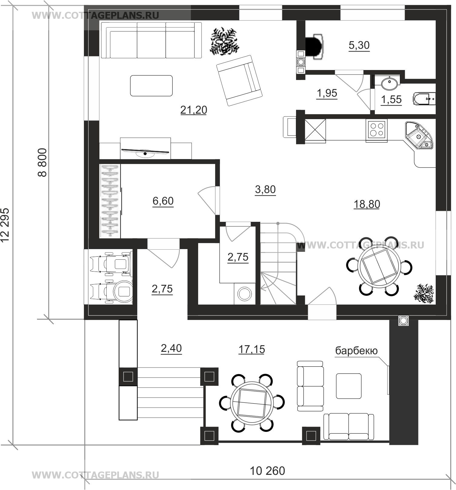 Поэтажные планы проект дома 104-98 общ. площадь 126,75 м2