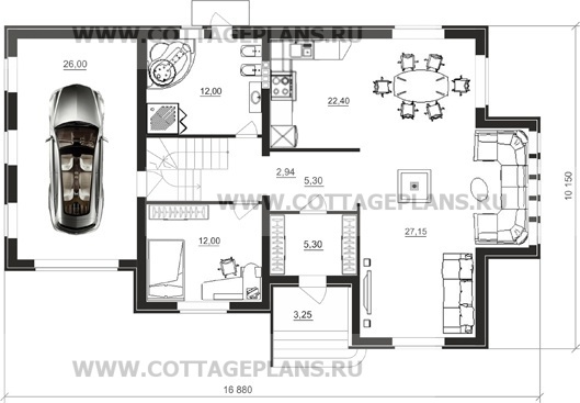Поэтажные планы проект дома 22-32 общ. площадь 340,30 м2