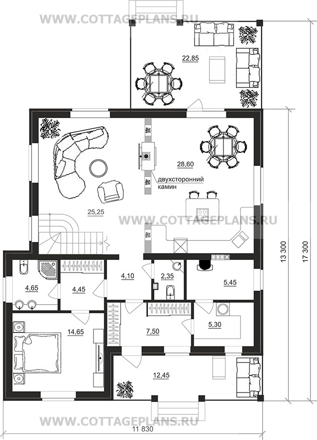 Поэтажные планы проект дома 202-10 общ. площадь 182,10 м2