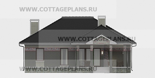 Фасады проект дома 07-19 общ. площадь 135,05 м2