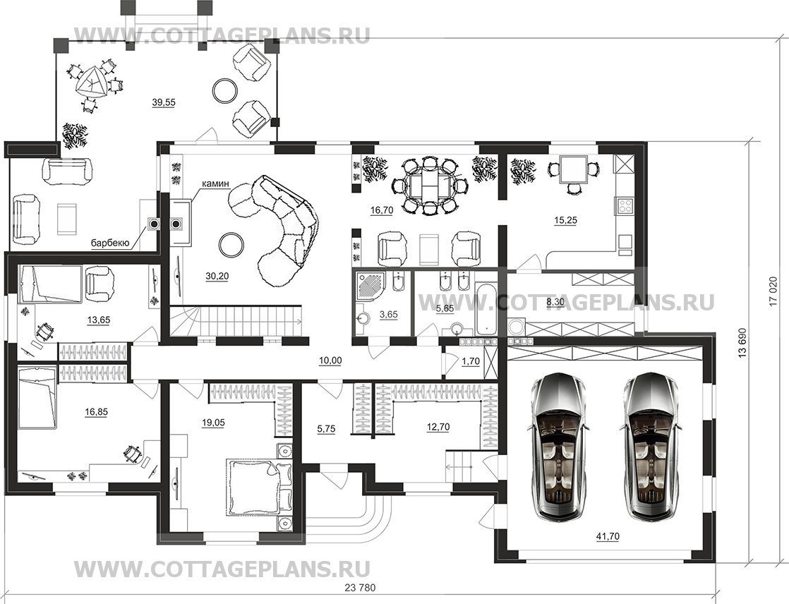 Поэтажные планы проект дома 76-39 общ. площадь 472,55 м2