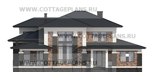 Фасады проект дома 202-49 общ. площадь 299,95 м2