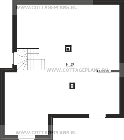 Поэтажные планы проект дома 92-14 общ. площадь 299,80 м2