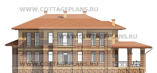 Фасады проект дома 203-23 общ. площадь 396,15 м2