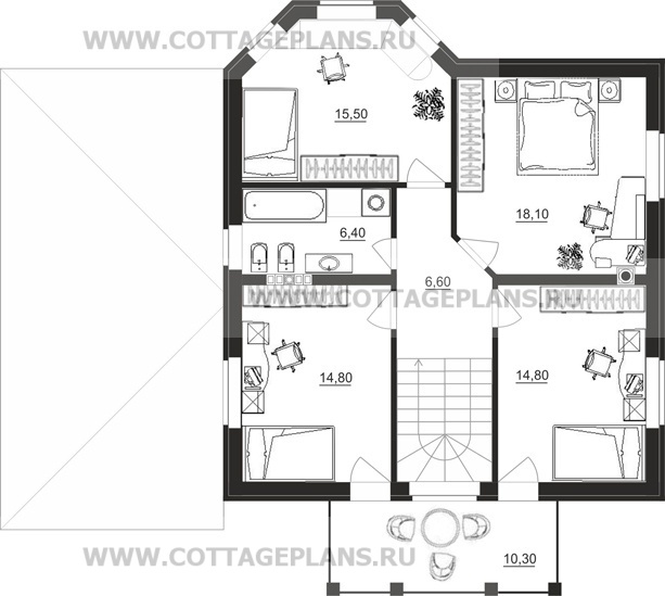 Поэтажные планы проект дома 15-75 общ. площадь 256,04 м2
