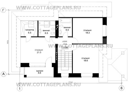 Поэтажные планы проект дома 47-62 общ. площадь 274,2 м2