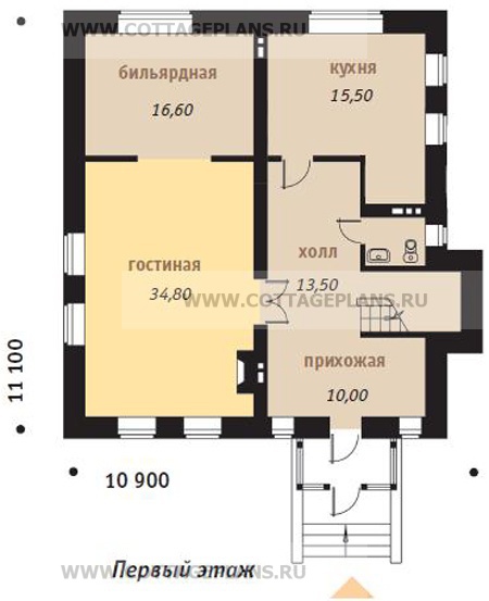 Поэтажные планы проект дома 51-45 общ. площадь 253,3м2
