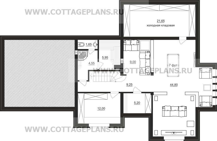 Поэтажные планы проект дома 16-28 общ. площадь 376,20 м2