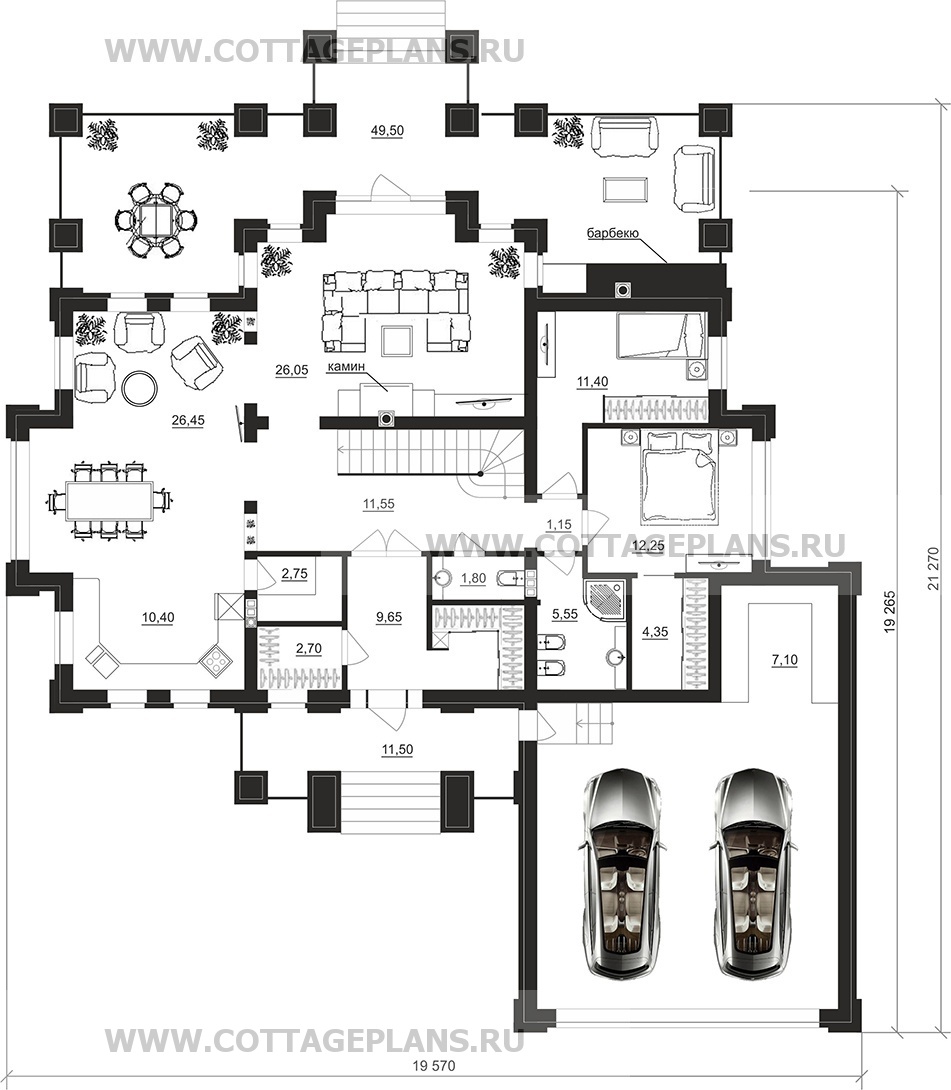 Поэтажные планы проект дома 101-24 общ. площадь 436,50 м2