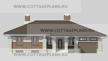 Фасады проект дома 14-57 общ. площадь 392,95 м2