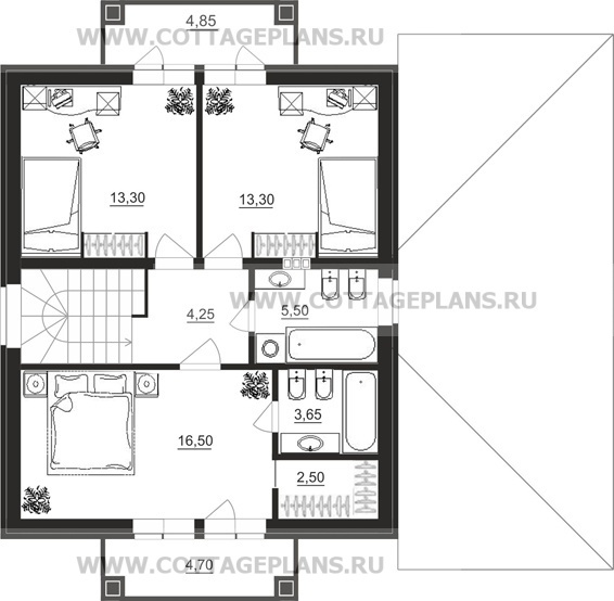Поэтажные планы проект дома 21-86 общ. площадь 211,75 м2
