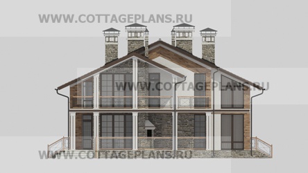 Фасады проект дома 26-04 общ. площадь 315,30 м2