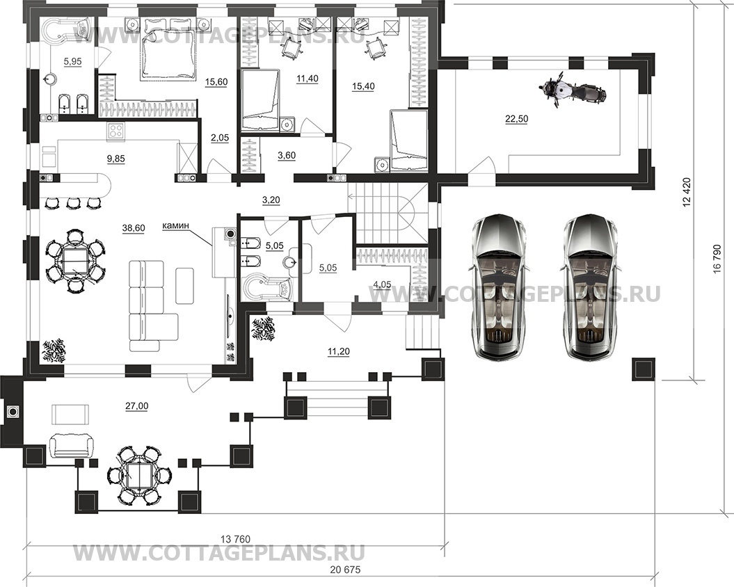 Поэтажные планы проект дома 28-59 общ. площадь 245,55 м2