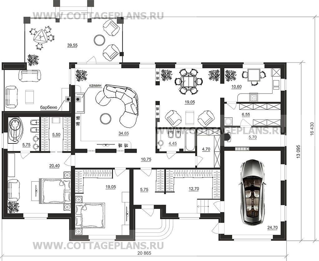 Поэтажные планы проект дома 07-22 общ. площадь 190,10 м2