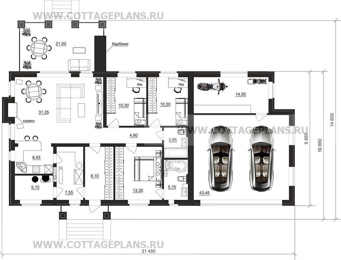 Поэтажные планы проект дома 902-36 общ. площадь 164,30 м2